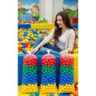 100 Bolinhas Coloridas 76mm: Diversão Segura e Durável!