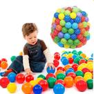 100 Bolinhas De Piscina 76mm Coloridas Atóxica Não Amassam
