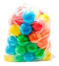 100 Bolinhas de Piscina Coloridas 76mm - Atóxicas, Resistentes e Anti-quebra
