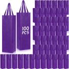 100 Bolsas de Regalo para Vino Moradas Windyun 35x9x10 cm