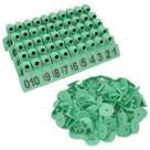 100 Brincos Grandes 7,5x6cm Numerados Bovinos Ovinos Verde 100 Brincos Grandes 7,5x6cm Numerados Bovinos Ovinos Verde
