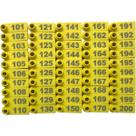 100 Brincos Para Identificação Bovina Numerados 101-200 Liso