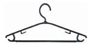 100 Cabides Cavado Plástico Preto Adulto 8 mm - 40 cm