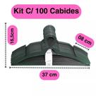 100 Cabides Pretos Reforçados Kit Atacado para Brechós e Lojas de Roupa Slim Porta Cinto