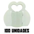100 Caixas Caixinhas Embalagem Tipo Bolsa Coração Para Caneca/Xícara Porcelana/Cerâmica 325ml