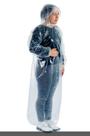 100 Capas de chuva descartável polietileno transparente