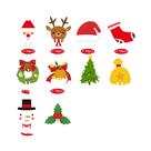 100 Cartões De Natal Para Copos De Vinho: Papai Noel, Alce, Árvore De Natal, Boneco De Neve -