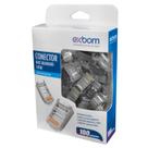 100 Conectores Blindado Ftp Stp 1Gbps RJ45 Cristal 8P8C CAT6