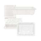 100 Embalagens PP 23195 Kent Fácil Selagem Térmica Freezer Microondas 1500 Ml Branca BrasilPack