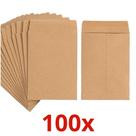 100 Envelopes A5 Saco Kraft Pardo Metade do A4 16x22mm 80g - Foroni