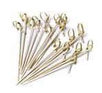 100 Espetos Aperitivo Bambu Decorativo Evento Lanches 9cm