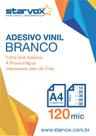 100 Folhas Papel Auto Adesivo Vinil Branco Jato De Tinta A4 Prova Dágua