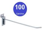 100 Ganchos Expositor Canaletado Top Reforçado 10.15 Ou 20cm