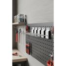 100 Ganchos Painel Canaletado Branco 10cm Expositores