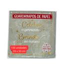 100 Guardanapos de Papel com Hot Stamp - Celebre o Presente