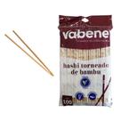 100 Hashis Bambu Natural Descartável