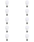 100 Lâmpada LED Bulbo 9w Superled Ouro Biv 6500k Ourolux