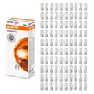 100 Lampadas Caixa Pingão T10 Meia Luz Lanterna Placa Teto 12V 5W Original Osram Halogena Atacado
