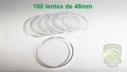 100 Lentes de 48mm de diâmetro para a prática de Futebol de Mesa/Botão