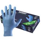 100 Luvas Nitrílica Descartável Danny Azul Tamanho G Azul M
