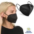 100 Máscaras Descartáveis Preta KN95 WWDoll 5 Camada Anvisa