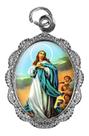 100 Medalhas De Alumínio Imaculada Conceição - Mod 1 Níquel