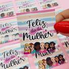 100 Mini Cartão Feliz Dia Das Mulheres 100 Mini Cartão Feliz Dia Das Mulheres