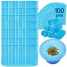100 Pares de Medias para Skimmer de Piscina, Malla Fina Azul para Canasta de Piscina