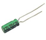 100 pçs capacitor eletrolitico 100x10v - 100uf x 10v 100 pçs capacitor eletrolitico 100x10v - 100uf x 10v