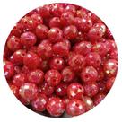 100 pçs miçanga bola crakelada 10MM fruta cor p/ bijuterias, colares, pulseiras e artesanatos em geral