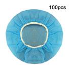 100 Pcs Protetor Descartável Fone De Ouvido 6cm Azul
