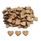 100 peças Aplique Coração 2x 2 MDF 3mm cru