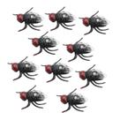 100 Peças de Moscas Falsas de Plástico para Brincadeiras de Halloween 100 Peças de Moscas Falsas de Plástico para Brincadeiras de Halloween