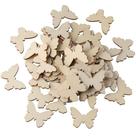 100 peças exclusivas de recortes de borboleta de madeira de 3,5 x 2,6 cm, artesanato DIY 100 peças exclusivas de recortes de borboleta de madeira de 3,5 x 2,6 cm, artesanato DIY