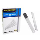 100 Peças Lâmina Estilete 9mm Masterprint Segmentadas em Aço 100 Peças Lâmina Estilete 9mm Masterprint Segmentadas em Aço