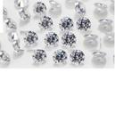 100 Peças Pedra De Zircônia 3 mm Cúbica Branca Redonda Alta qualidade Cor branca 3 mm