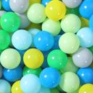 100 Pelotas de Plástico para Piscina de Bolas Heopeis para Niños Verde