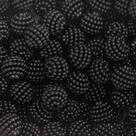 100 perolas abs craqueladas 10 mm preto