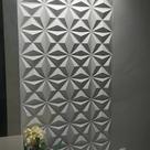 100 Placas 3D PVC Revestimento De Parede Decorativa Estrelar 25Cm