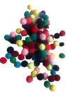 100 Pompom Bolinha Pequena 14mm Artesanato Biju Top colorido