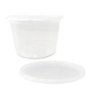 100 Potes Com Tampa Lacre 450ml Redondo Transparente