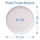 100 Prato de Bolo Salgado Fundo Branco Nº5
