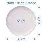 100 Prato de Bolo Salgado Fundo Branco Nº9