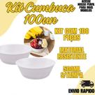 100 Pratos Fundos Cumbuca 500Ml Caldos Sorvete Salgadinho Petisco 100 Pratos Fundos Cumbuca 500Ml Caldos Sorvete Salgadinho Petisco