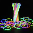 100 Pulseiras Neon Festas Casamento Balada Boa Qualidade