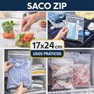 100 Saco Grande 17x24 Zip Lock Hermético Multiuso Alimento