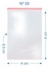 100 Saco Plástico Zip Lock Nº0