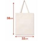 100 Sacolas Ecobag em Algodão Cru 32 x 38 cm, lisa, sem personalização.