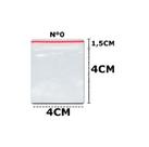 100 Sacos Saquinho Zip Lock Hermético 4x4cm Abre E Fecha