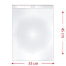 100 Saquinhos 35 X 45 Cm Autocolante Transparente 100 Saquinhos 35 X 45 Cm Autocolante Transparente